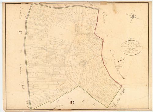 Authezat - 51 FI 38      Section D de la Mouleire, 1ère feuille