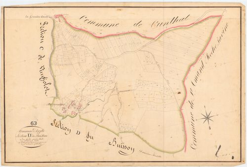 Auzelles - 55 FI 104      Section D du Buisson, 1ère feuille