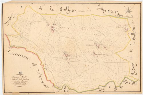 Auzelles - 55 FI 95      Section A de Prulhière, 3ème feuille