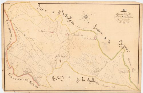 Auzelles - 55 FI 94      Section A de Prulhière, 2ème feuille