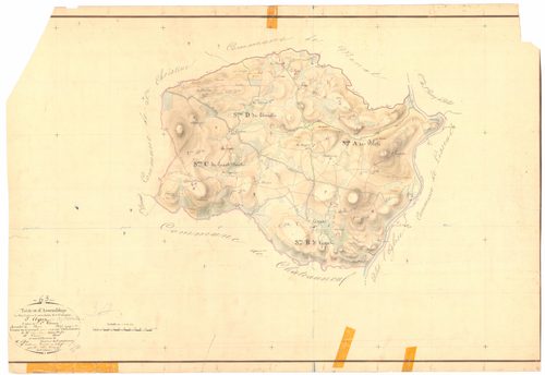 Ayat-sur-Sioule - 53 FI 55      Tableau d'assemblage du plan cadastral parcellaire de la commune d'Ayat-sur-Sioule
