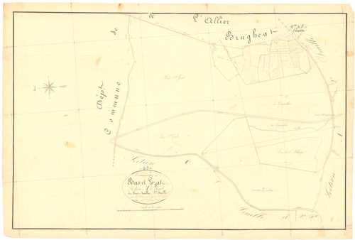 Bas-et-Lezat - 53 FI 65      Section A de Lezat, 1ère feuille