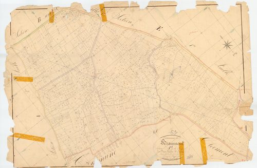 Beaumont - 51 FI 74      Section A de la Garde, 1ère feuille