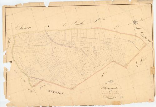 Beaumont - 51 FI 75      Section A de la Garde, 2ème feuille
