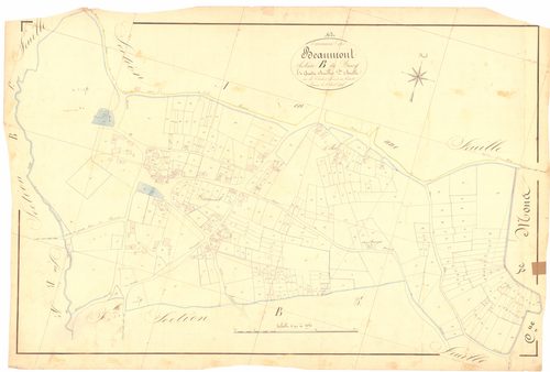 Beaumont-lès-Randan - 53 FI 77      Section B du Bourg, 2ème feuille