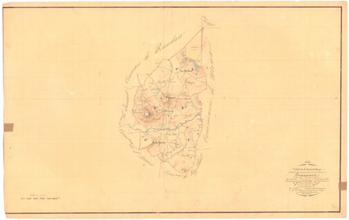 Beaumont - 53 FI 73      Tableau d'assemblage du plan cadastral parcellaire de la commune de Beaumont-lès-Randan