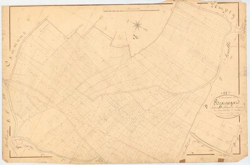 Beauregard-l'Évêque - 51 FI 95      Section D de Gitourt et les Prérairies, 1ère feuille
