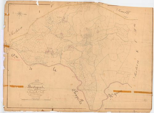 Bertignat - 55 FI 132      Section E de Dousson, 2ème feuille