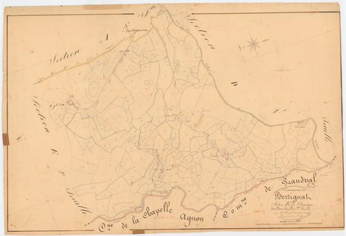 Bertignat - 55 FI 131      Section E de Dousson, 1ère feuille