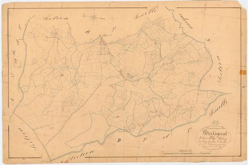 Bertignat - 55 FI 125      Section B de Peubrières, 1ère feuille