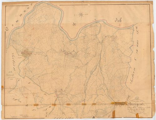 Bertignat - 55 FI 126      Section B de Peubrières, 2ème feuille