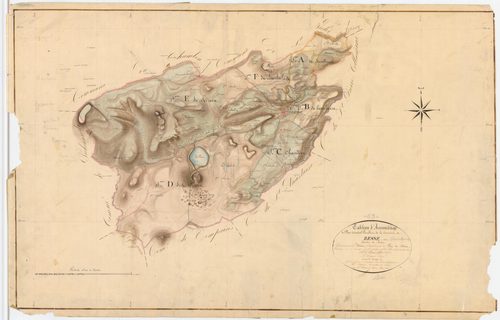 Besse-et-Saint-Anastaise - 54 Fi 137      Tableau d'assemblage du plan cadastral parcellaire de la commune de Besse