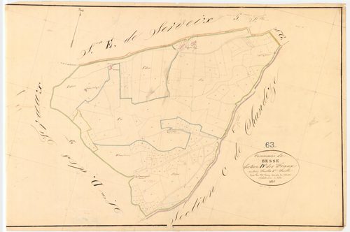 Besse-et-Saint-Anastaise - 54 Fi 143      Section D des Fraux, 1ère feuille