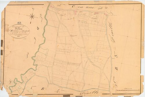 Billom - 51 FI 116      Section B de la Sarre et Champortat, 5ème feuille
