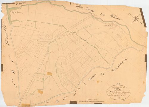 Billom - 51 FI 113      Section B de la Sarre et Champortat, 2ème feuille