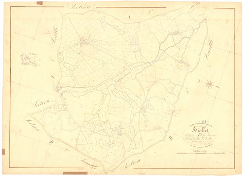 Biollet - 53 FI 93      Section A de la Brousse, 3ème feuille