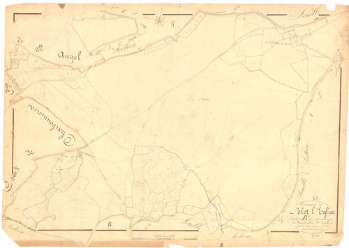 Blot-l'Église - 53 FI 107      Section B de Gourlange, 1ère feuille