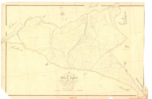 Blot-l'Église - 53 FI 106      Section A de la Faye et les Ollières, 3ème feuille