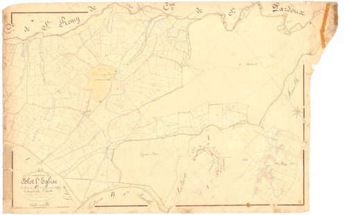 Blot-l'Église - 53 FI 105      Section A de la Faye et les Ollières, 2ème feuille