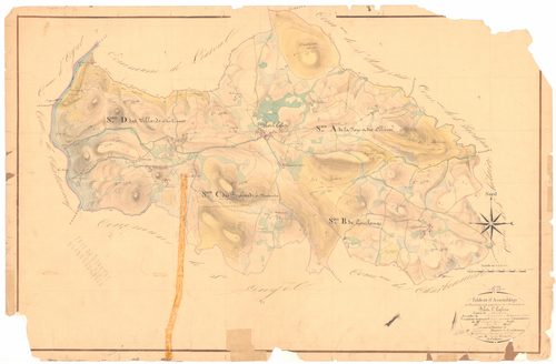 Blot-l'Église - 53 FI 103      Tableau d'assemblage du plan cadastral parcellaire de la commune de Blot-l'Eglise