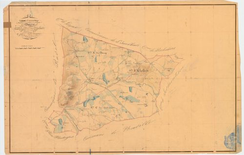 Bort-l'Étang - 51 FI 156      Tableau d'assemblage du plan cadastral parcellaire de la commune de Bort-l'Etang