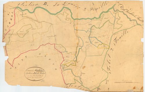 La Bourboule - 51 FI 170      Extrait du plan parcellaire de la commune de Murat-le-Quaire
