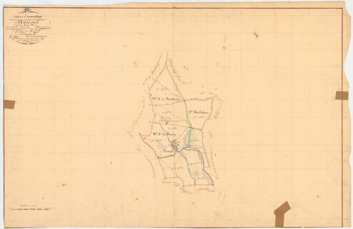 Bouzel - 51 FI 194      Tableau d'assemblage du plan cadastral parcellaire de la commune de Bouzel