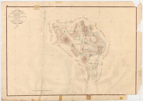 Brassac-les-Mines - 54 Fi 167      Tableau d'assemblage du plan cadastral parcellaire de la commune de Brassac