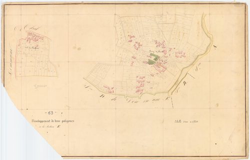 Brenat - 54 Fi 188      Section E du Bourg : développement de 2 polygones