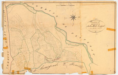 Briffons - 51 FI 207      Section B de Bourgeade, 1ère feuille