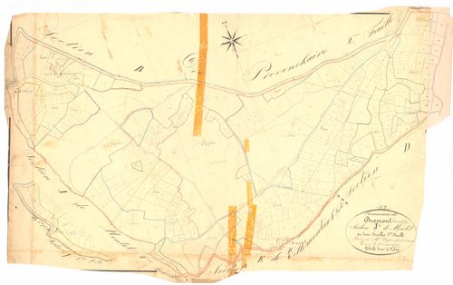 Bromont-Lamothe - 53 FI 130      Section J de Montot, 1ère feuille