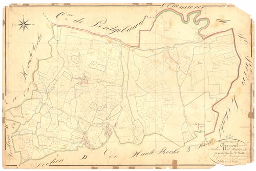 Bromont-Lamothe - 53 FI 123      Section D de Haute-Roche, 2ème feuille
