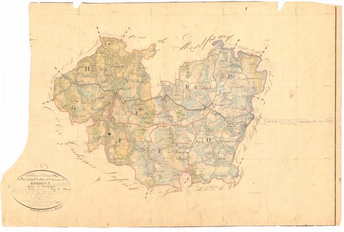 Bromont-Lamothe - 53 FI 114      Tableau d'assemblage du plan cadastral parcellaire de la commune de Bromont-Lamothe