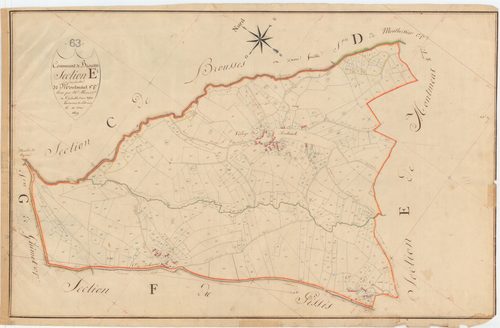 Brousse - 55 FI 150      Section E de Montméal, 1ère feuille
