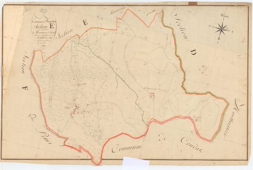 Brousse - 55 FI 151      Section E de Montméal, 2ème feuille