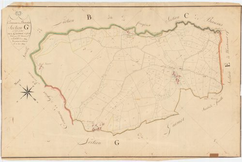 Brousse - 55 FI 153      Section G de Guimot, 1ère feuille