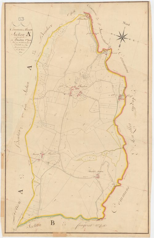 Brousse - 55 FI 143      Section A de Bouteix, 2ème feuille