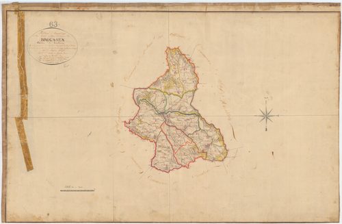 Brousse - 55 FI 141      Tableau d'assemblage du plan cadastral parcellaire de la commune de Brousse