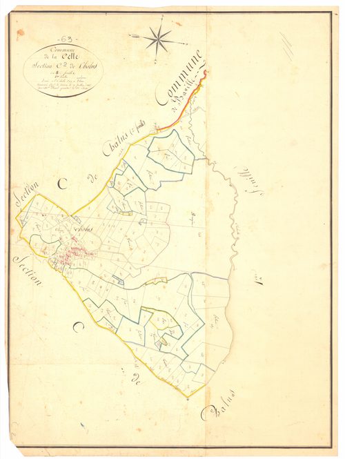 La Celle - 53 FI 158      Section C de Chalus, 2ème feuille