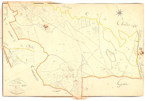La Celle - 53 FI 159      Section C de Chalus, 3ème feuille