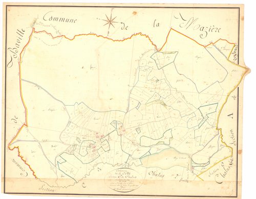 La Celle - 53 FI 157      Section C de Chalus, 1ère feuille