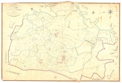 La Celle - 53 FI 155      Section B de Parsange, 2ème feuille