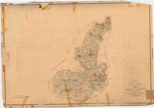 Celles-sur-Durolle - 55 FI 177      Tableau d'assemblage du plan cadastral parcellaire de la commune de Celles-sur-Durolle