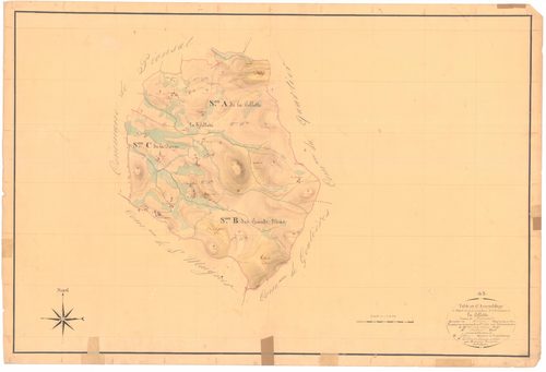 La Cellette - 53 FI 161      Tableau d'assemblage du plan cadastral parcellaire de la commune de La Cellette