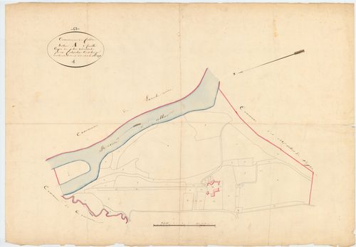 Le Cendre - 51 FI 260      Section A du Cendre, 1ère feuille (a) copie du plan cadastral