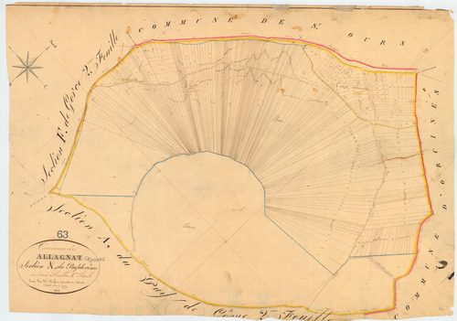 Ceyssat - 51 FI 285      Section A du Puy de Côme, 1ère feuille