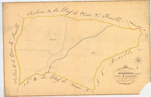 Ceyssat - 51 FI 287      Section A du Puy de Côme, 3ème feuille