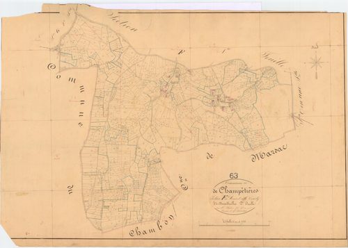 Champétières - 55 FI 225      Section F de Mons et Ville-Courty, 2ème feuille