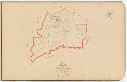 Champs - 53 FI 977      Section E de Laveix, 2ème feuille