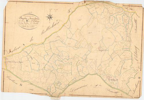 Chapdes-Beaufort - 53 FI 185      Section B de l'Etang, 1ère feuille